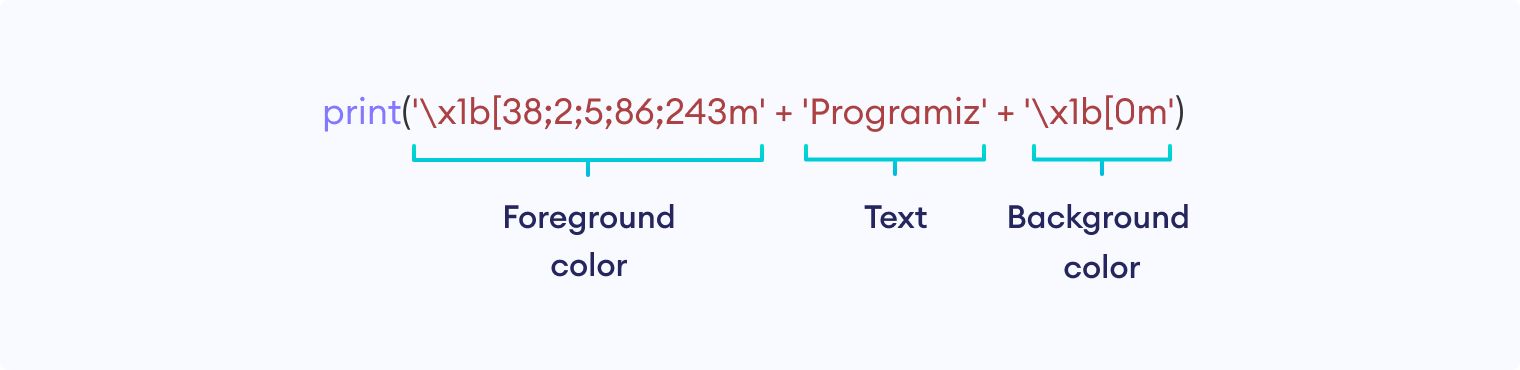 用于彩色终端的代码